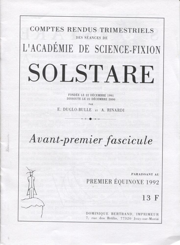 Solstare n°0
Source : nooSFere