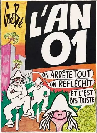 Couverture de la BD de Gébé, L'An 01