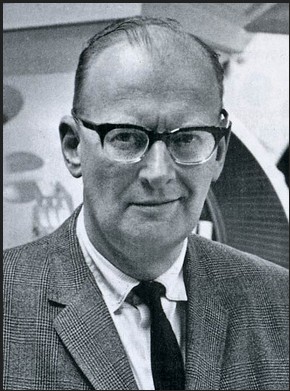 Photo d'Arthur C. Clarke en 1965