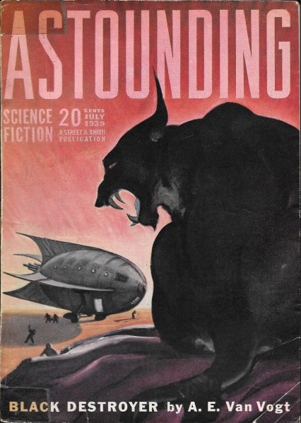 Couverture du numéro de juillet 1939 d'Astounding Science-Fiction