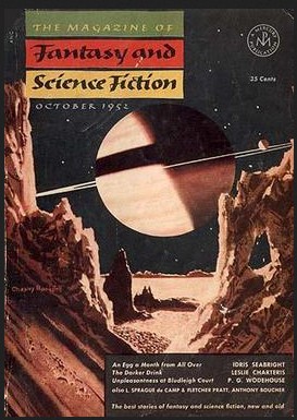 Couverture du numéro d'octobre 1952 du Magazine of Fantasy and Science Fiction