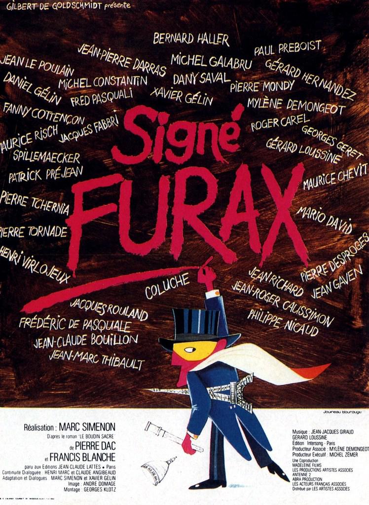 Affiche de l'adaptation cinématographique du feuilleton radio Signé Furax
