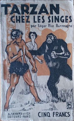 Couverture de Tarzan chez les singes d'Edgar Rice Burroughs