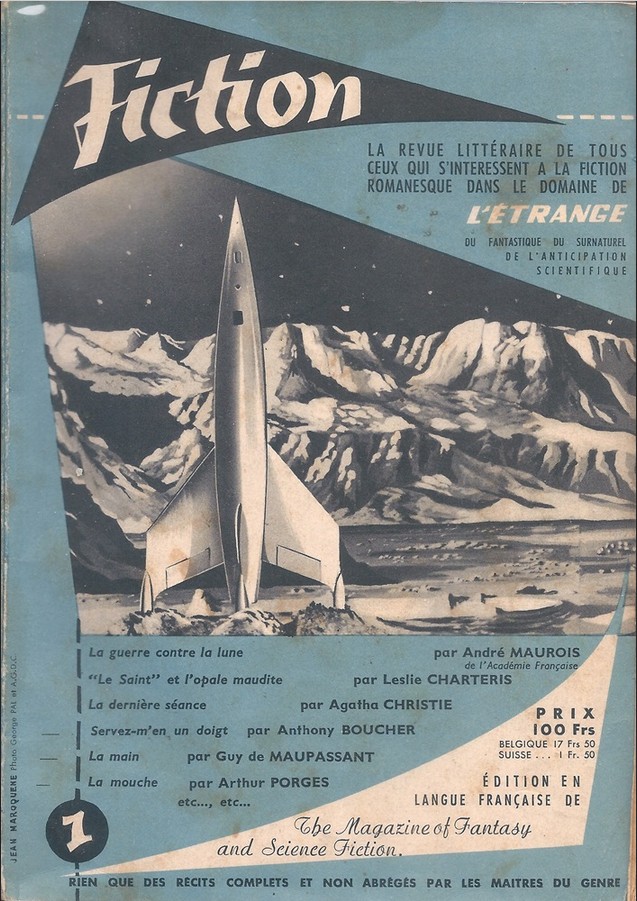 Couverture du premier numéro de Fiction