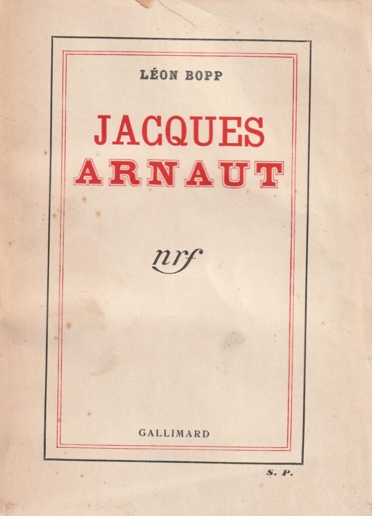 Couverture de Jacques Arnaut, de Léon Bopp.