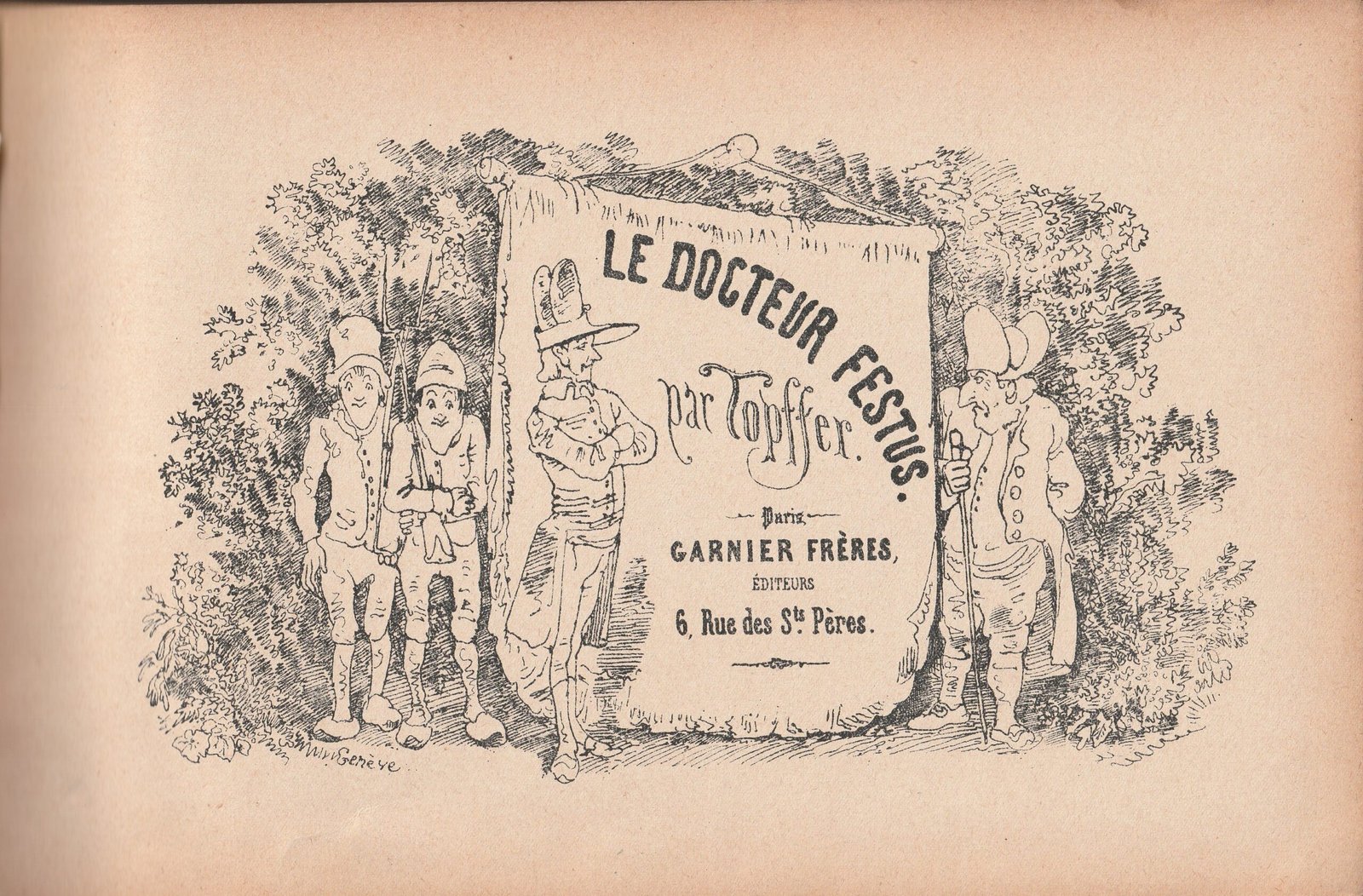 Couverture du Docteur Festus, de Rodolphe Toepffer.