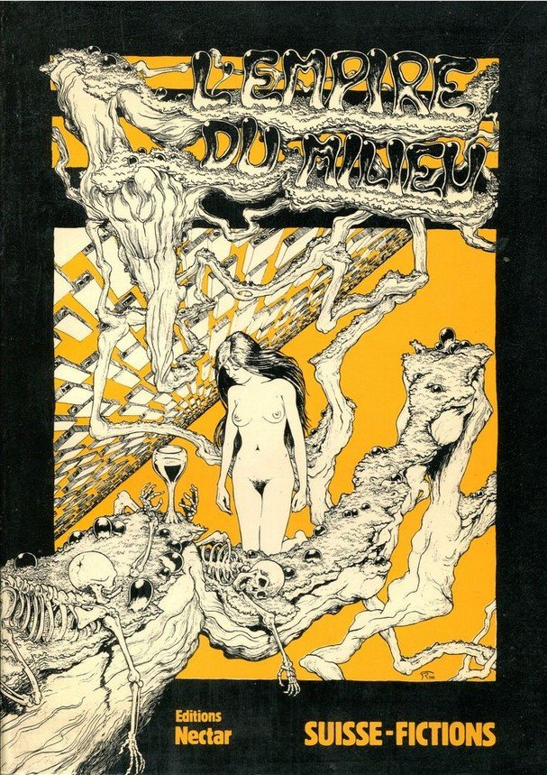 Couverture de l'anthologie L'Empire du milieu : Suisse-Fictions, des Éditions Nectar