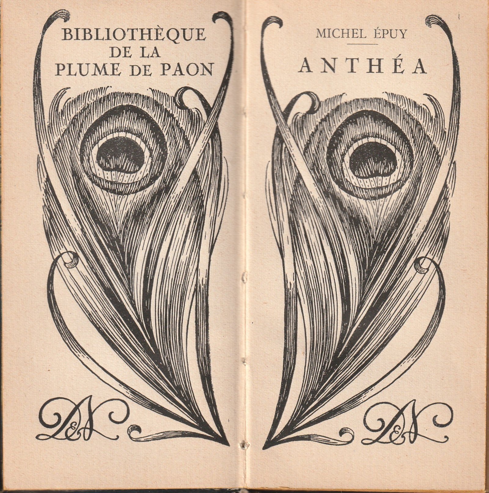 Couverture d'Anthéa, de Michel Epuy.