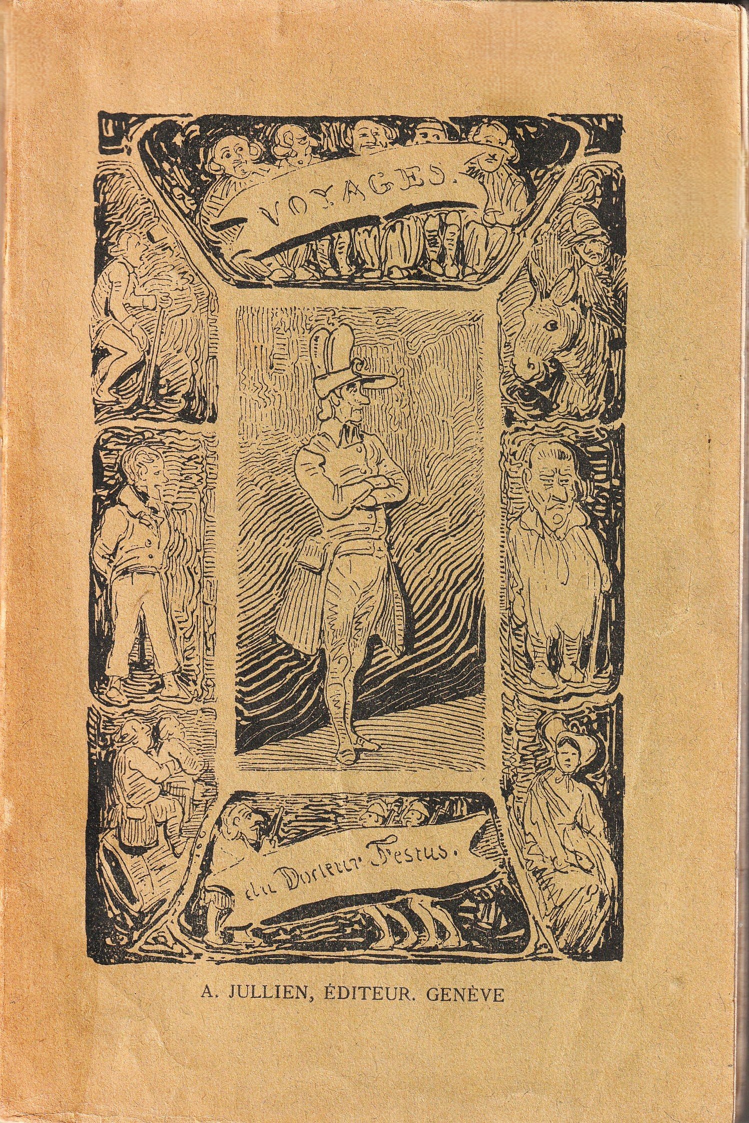 Couverture des VOyages Docteur Festus, de Rodolphe Toepffer.